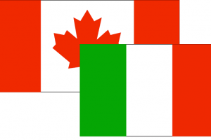 Divorce between Canadian and Italian nationals.